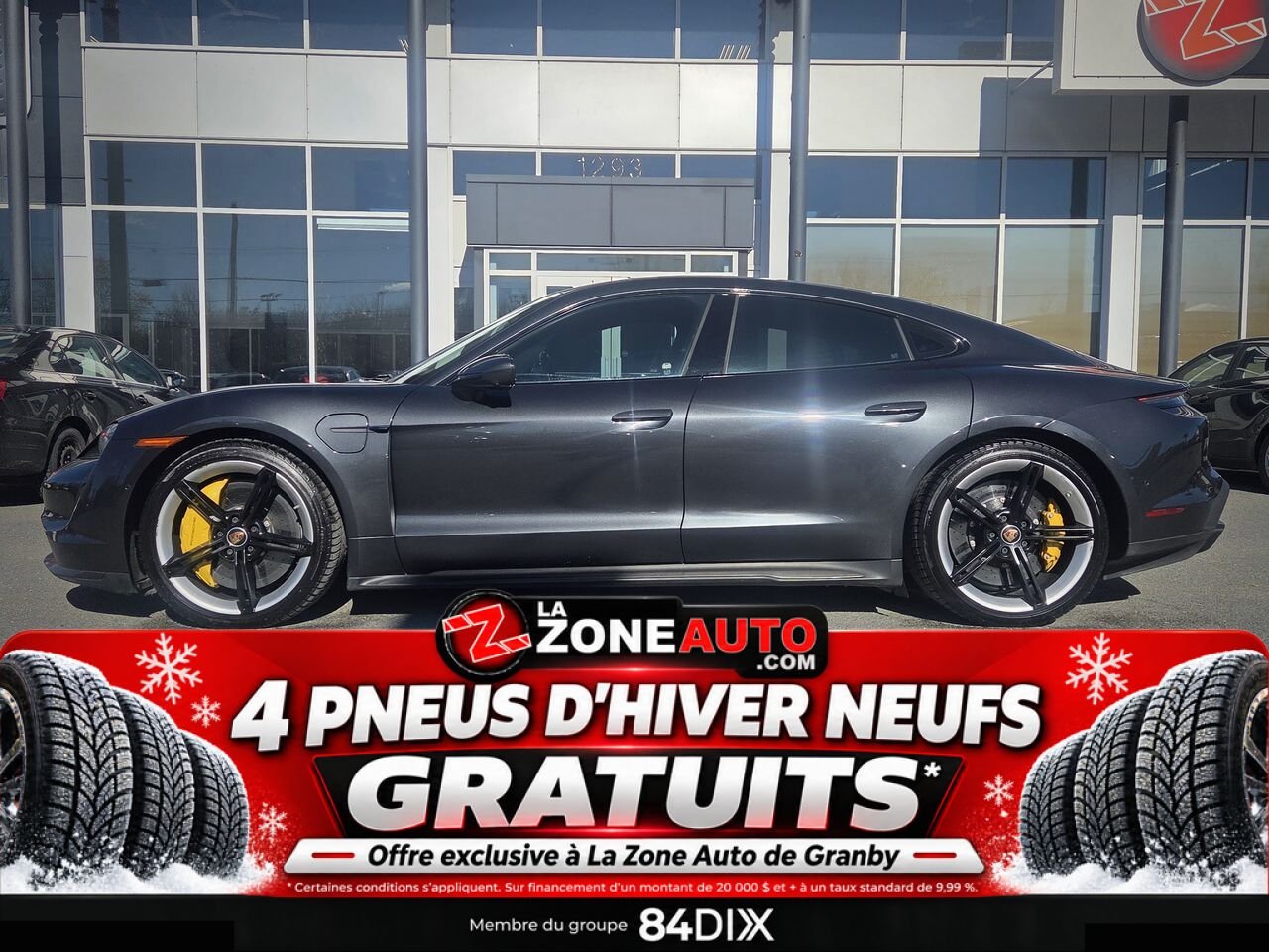 Porsche Taycan Turbo S 2020 Gris Granby - photo #2