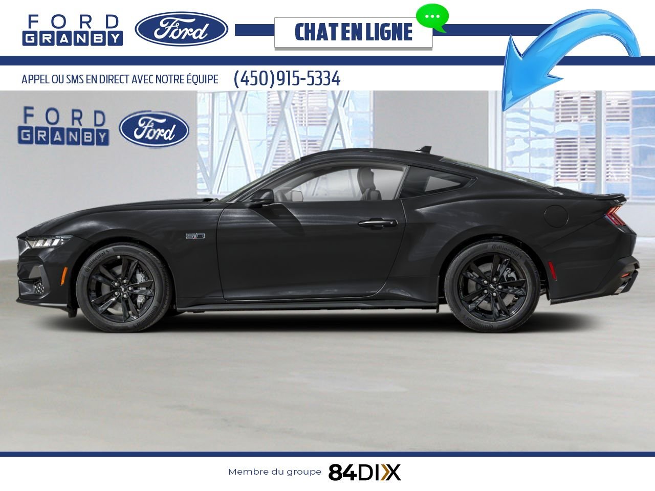 Ford Mustang 2024 Noir ombre Granby - photo #2