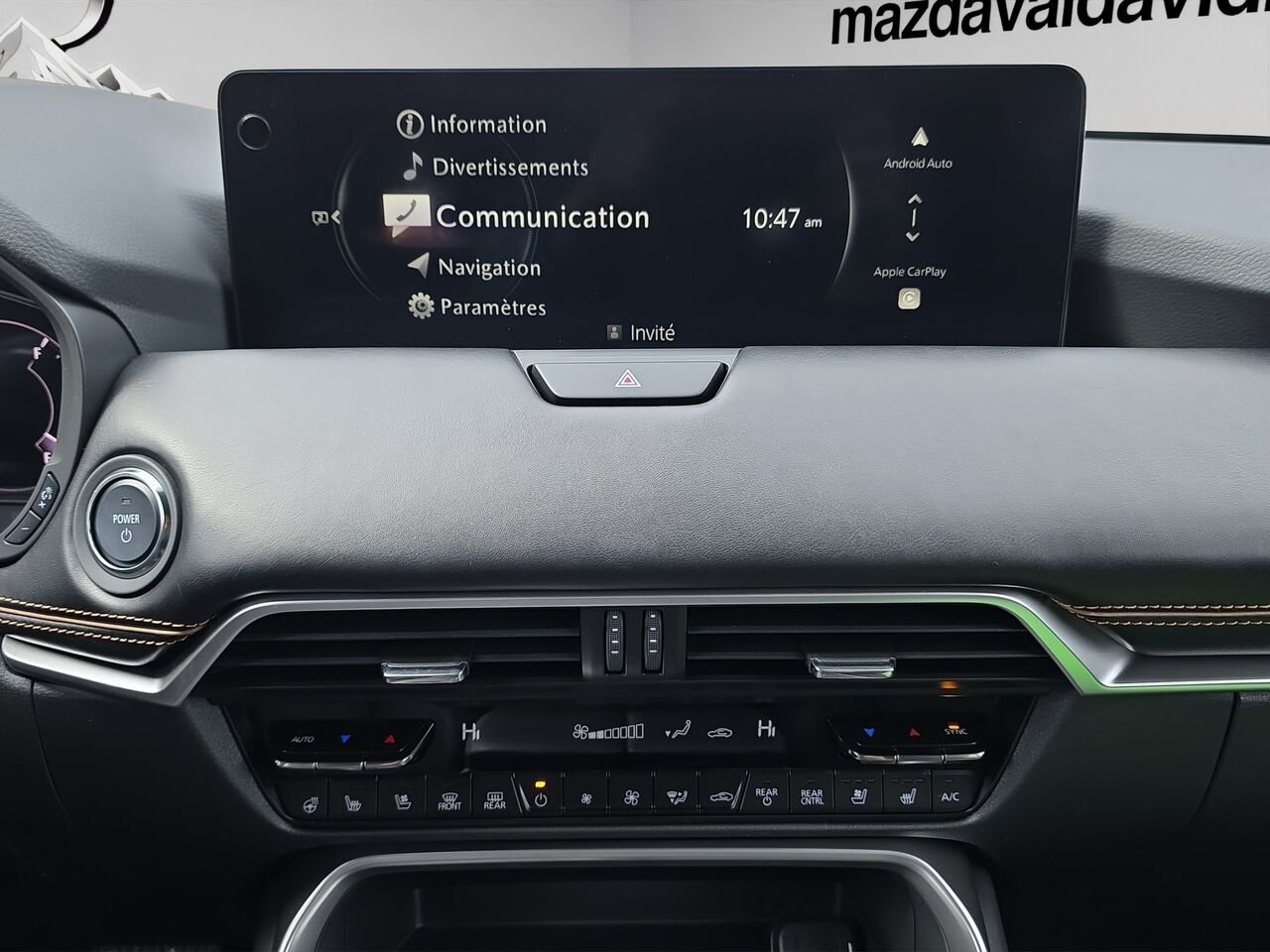 2026 Mazda CX-90 PHEV Signature PHEV, 7 passagers, toit pano, cuir, sièges ventilés Platinum Quartz Metallic Val-David - photo #12