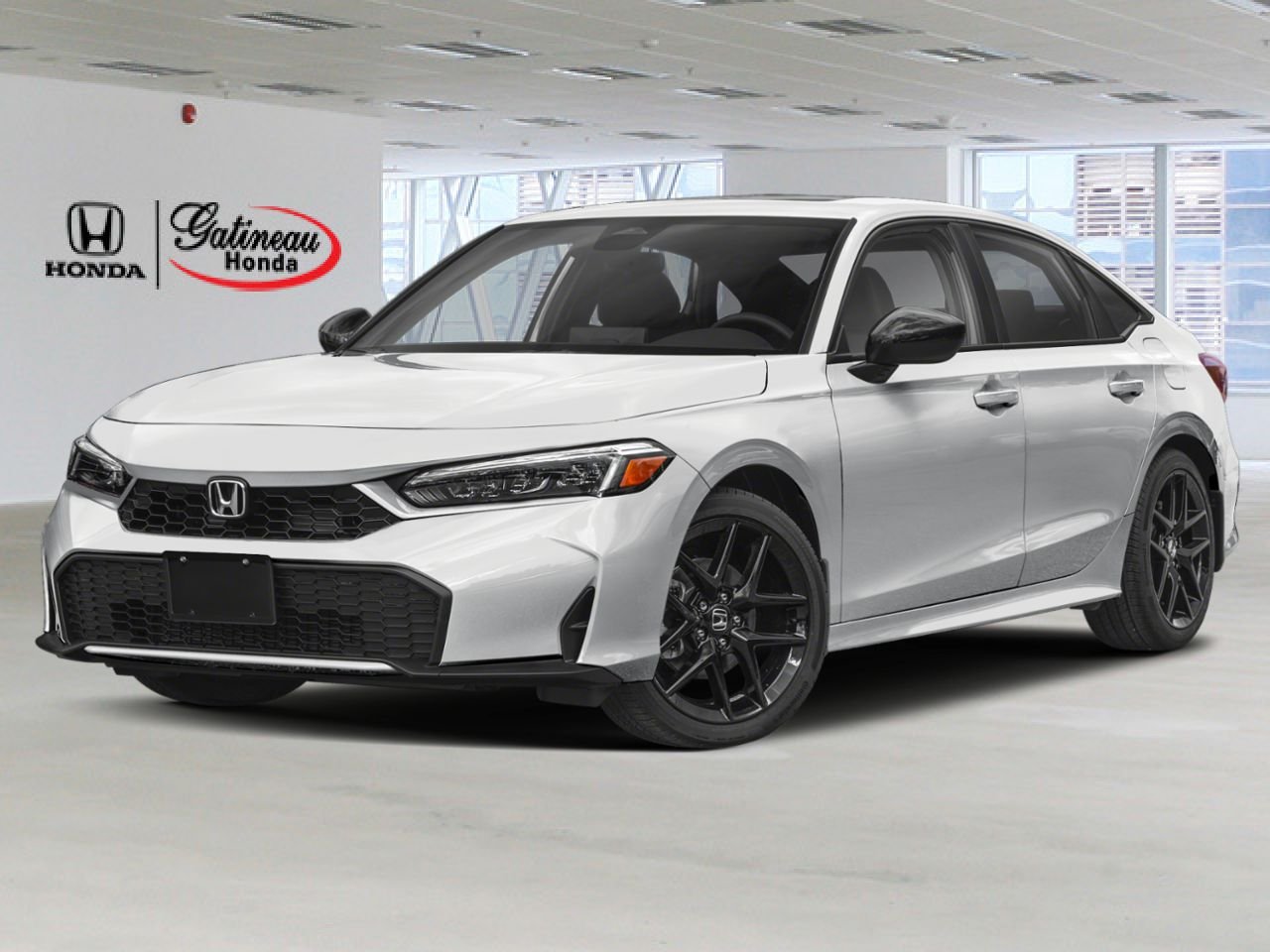 2026 Honda Civic hybride berline Sport eCVT White Gatineau - photo #0