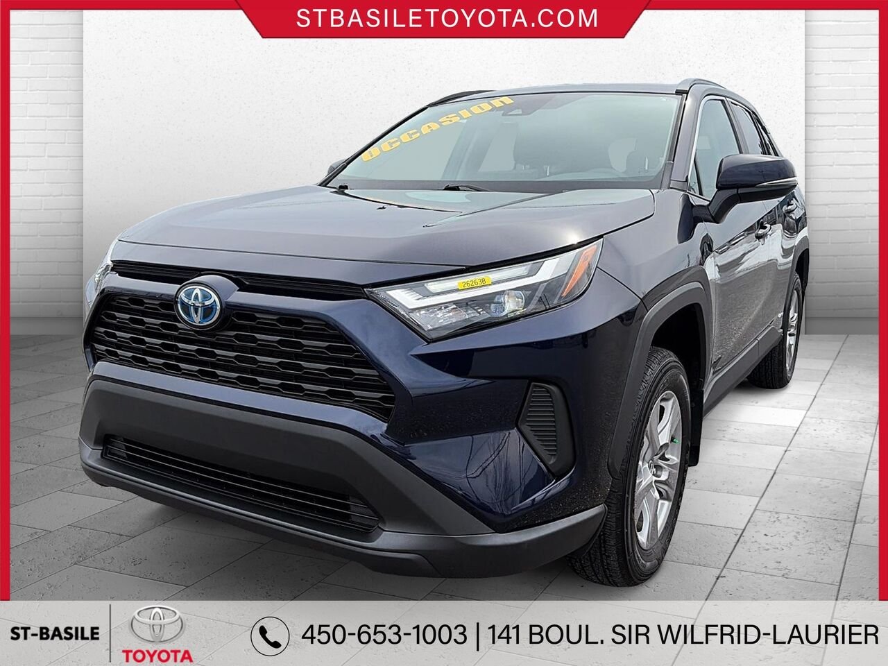 Toyota RAV4 Hybride 2023 Bleu heliographique Saint-Basile-le-Grand - photo #0