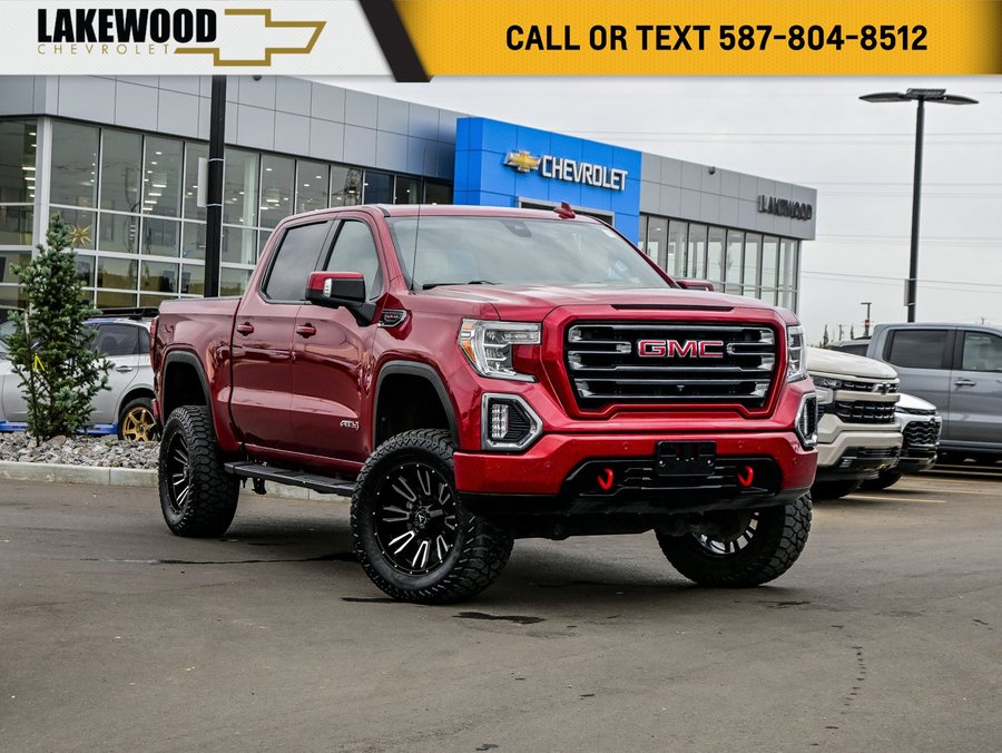 2019 GMC Sierra 1500 AT4 Premium 6.2L | Power Sunroof | 4in Lift Red