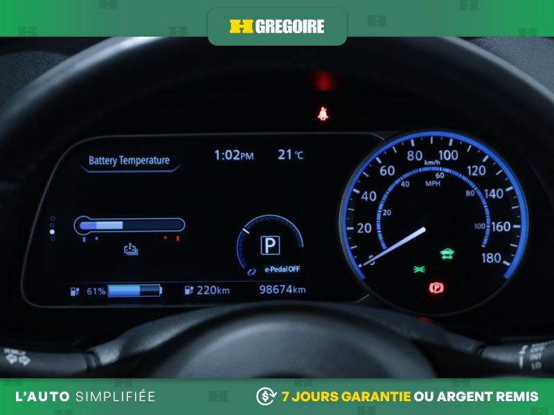 Nissan Leaf 820382 | SL PLUS AUTO AC CUIR NAV MAGS CAM RECULE 2020 Blanc Laval - photo #19