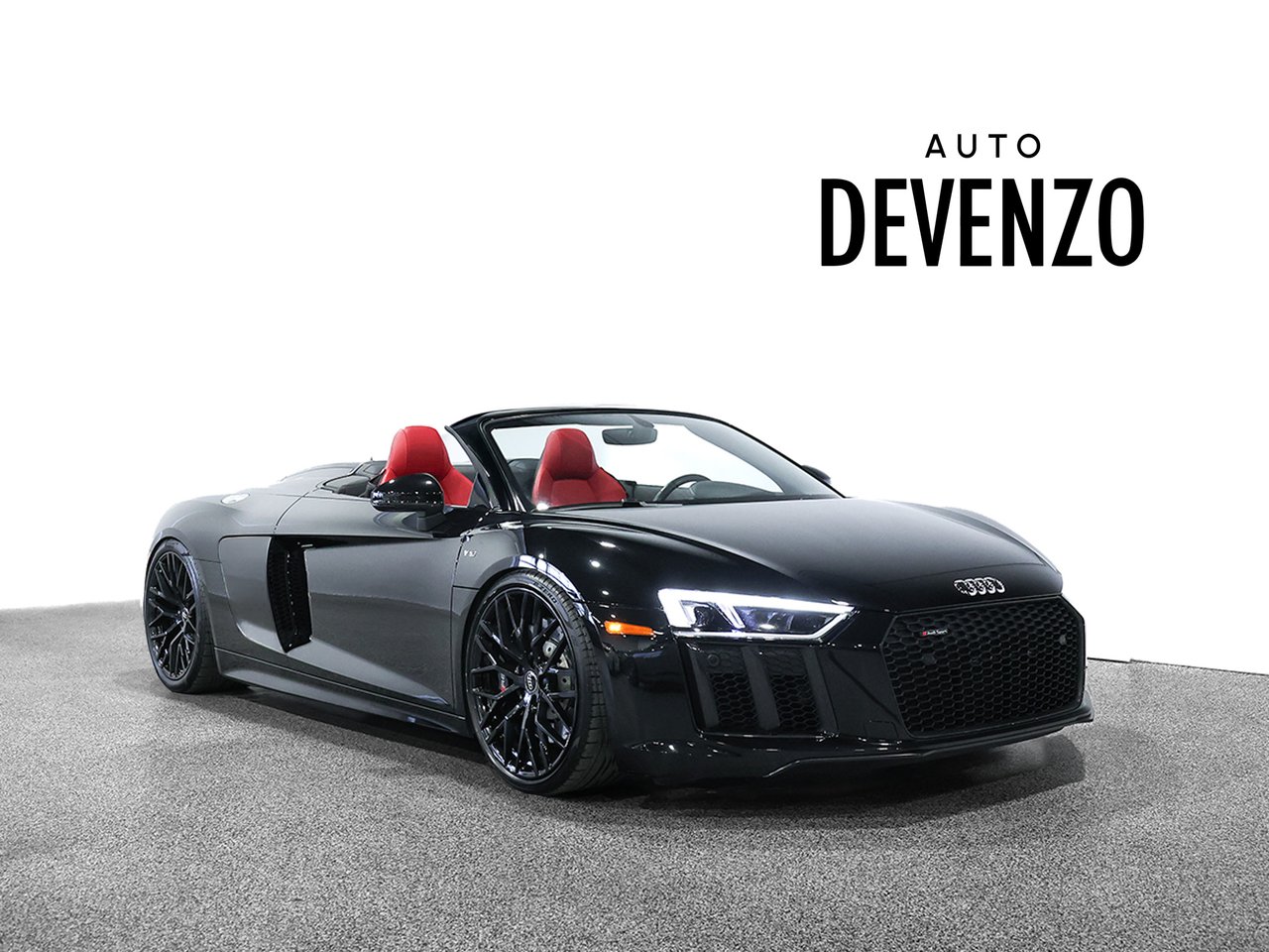Audi R8 Spyder V10 2018 Noir Saint-Eustache - photo #1