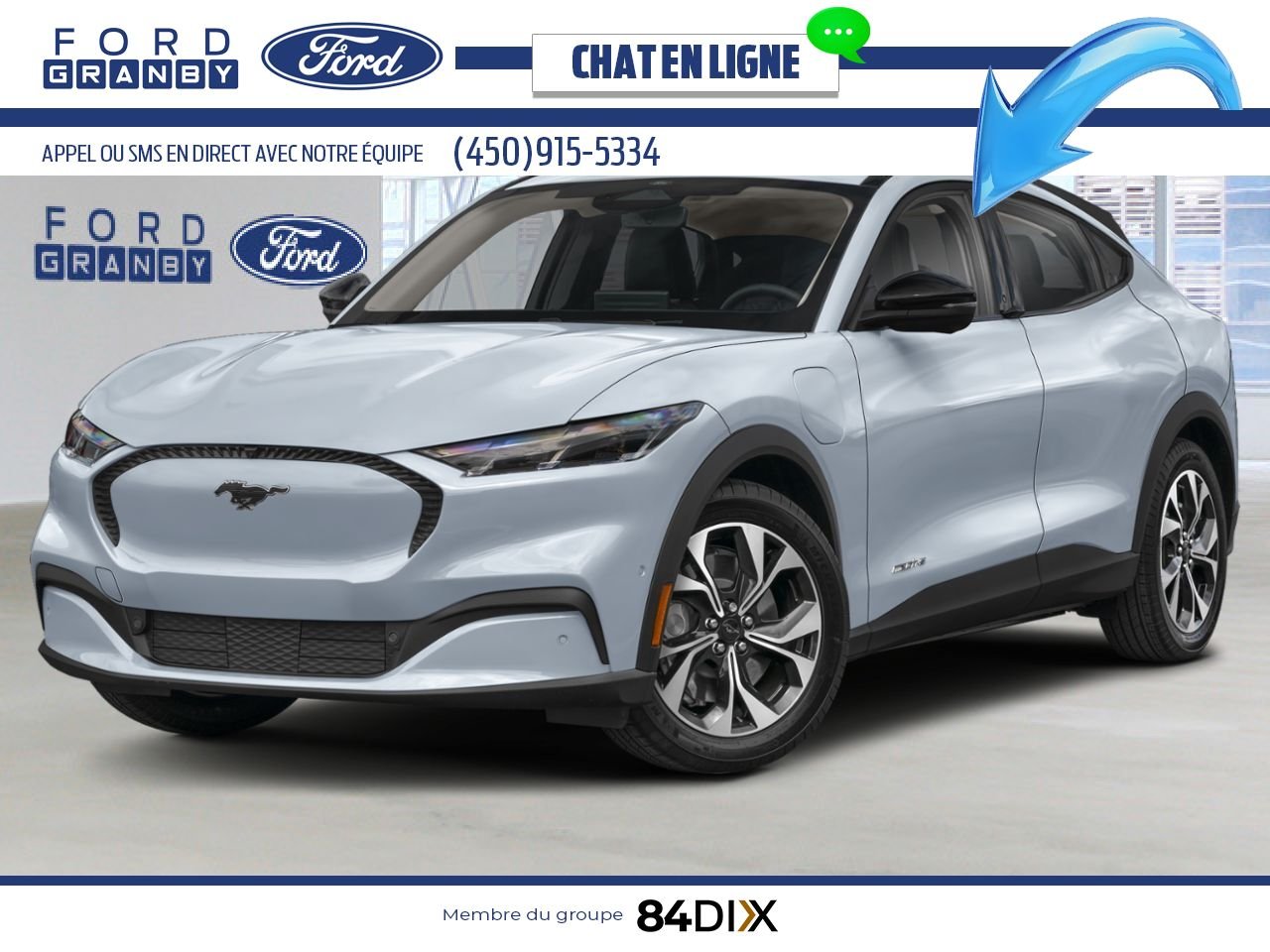 Ford Mustang Mach-E 2025 Gris glacier métallisé trois couches Granby - photo #0