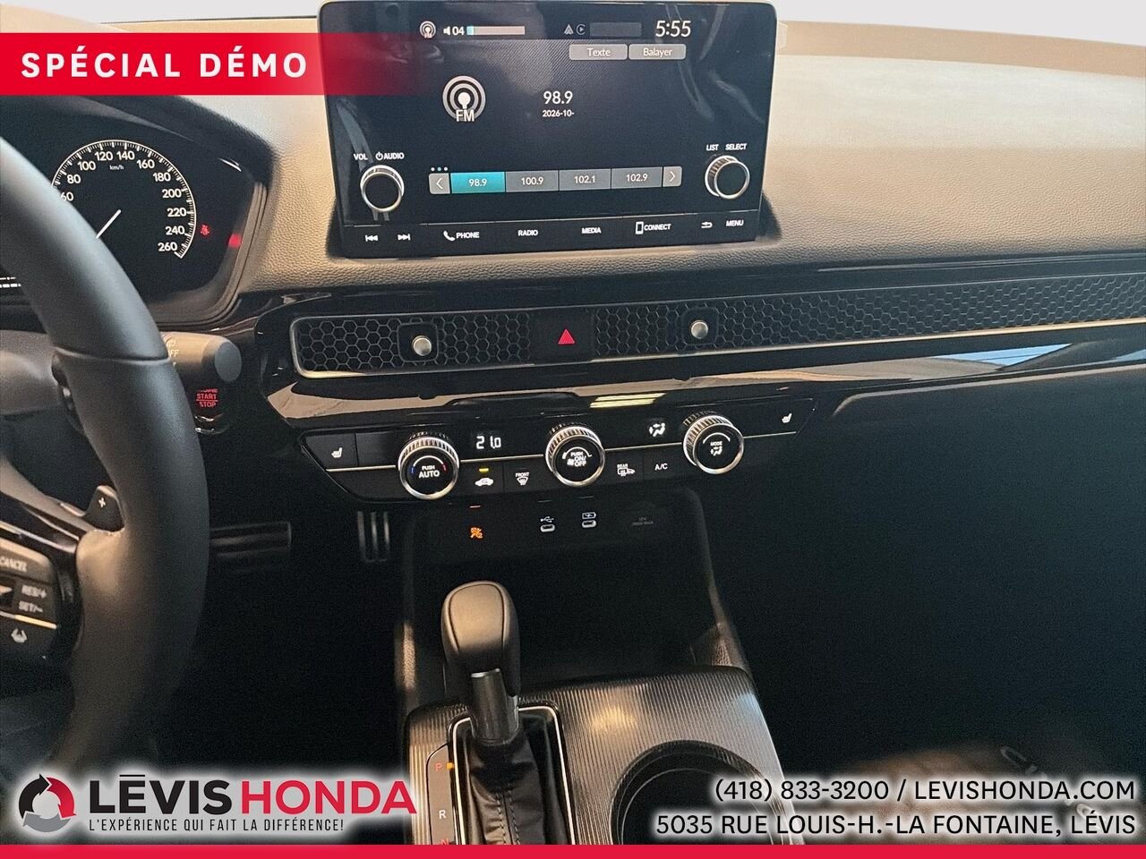 2025 Honda Civic Hatchback Sport CVT Solar Reflection Silver Metallic Lévis - photo #14