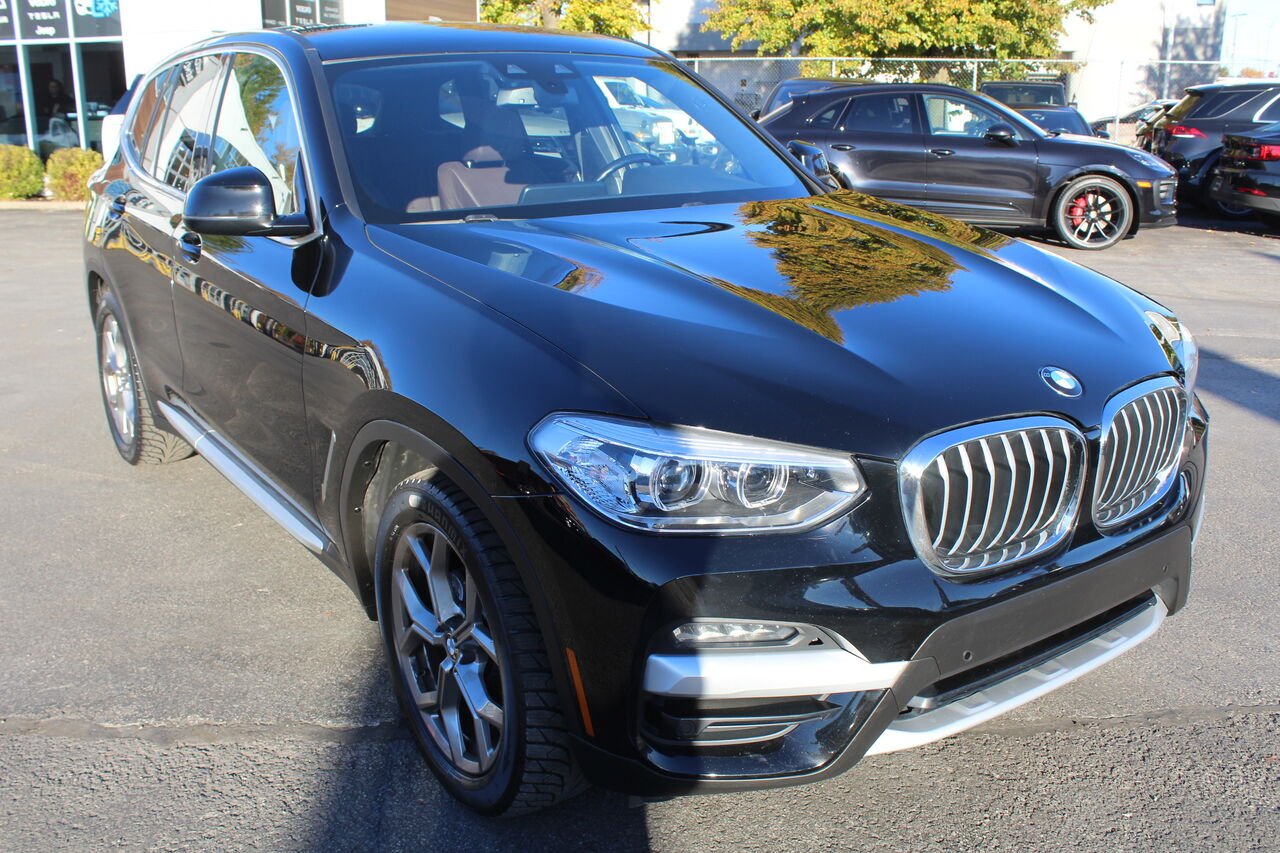BMW X3 VIN: 5UXTY5C04M9G42268 2021 Noir Sainte-Rose - photo #4