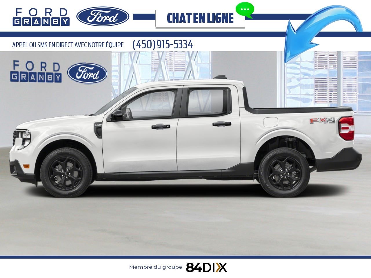 Ford Maverick 2025 Blanc Oxford Granby - photo #1