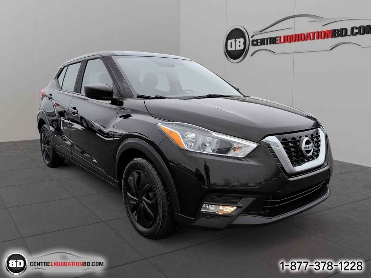 2019 Nissan Kicks S | A8830 Black Granby - photo #2