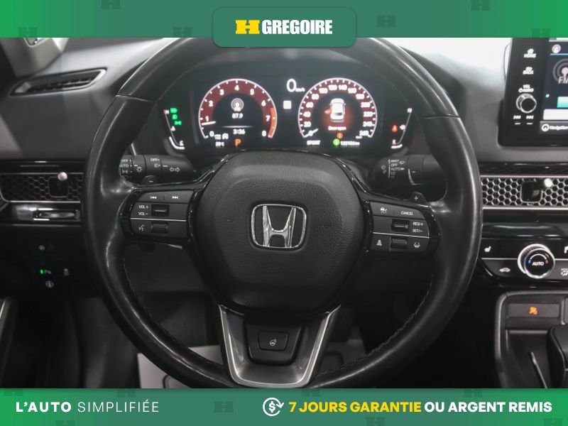 Honda Civic 821107 | Touring AUTO A/C MAGS CUIR TOIT NAV CAM RECUL BLUE 2024 Noir Laval - photo #24