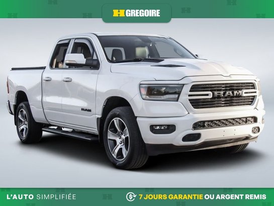 2020 Dodge Ram Sport 4WD AUTO A/C MAGS CUIR CAM RECUL BLUETOOTH White