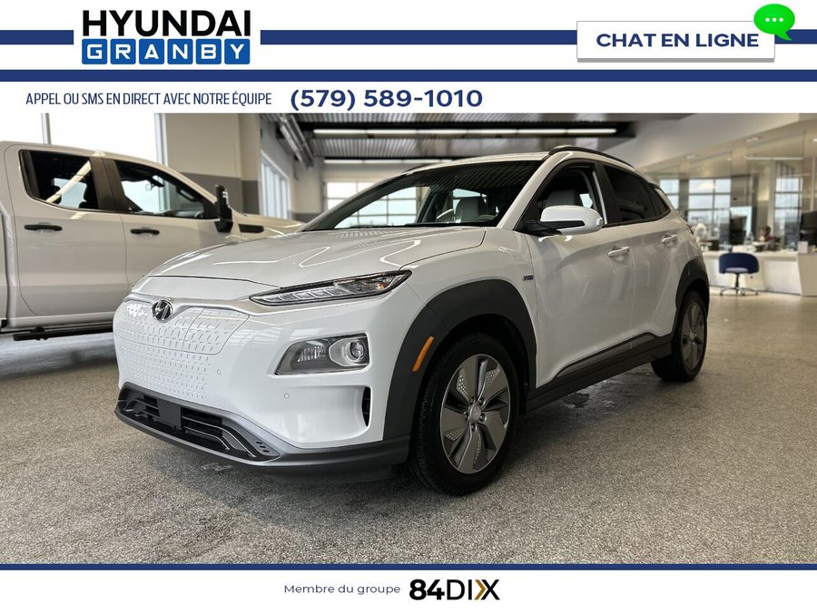 Hyundai Kona électrique Ultimate 2020 Blanc