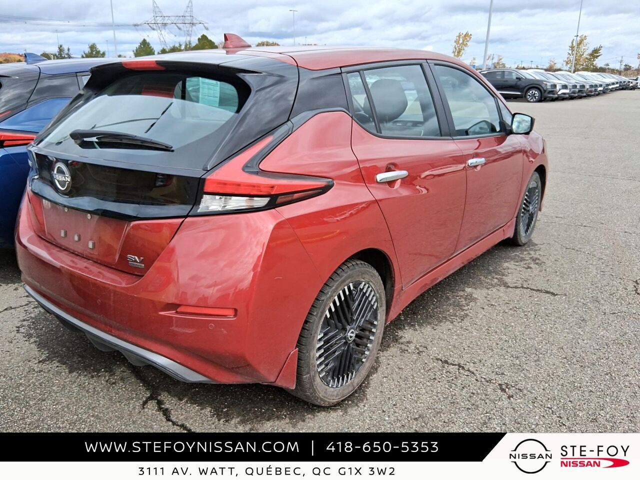 Red 2023 Nissan LEAF Hatchback Front-Wheel Drive Automatic