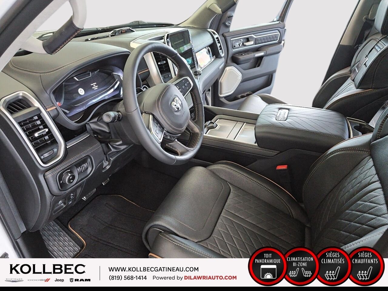 RAM 1500 26730 | Tungsten cabine d'équipe 4x4 caisse de 5 pi 7 po 2026 Triple couche nacrée ivoire Gatineau - photo #25