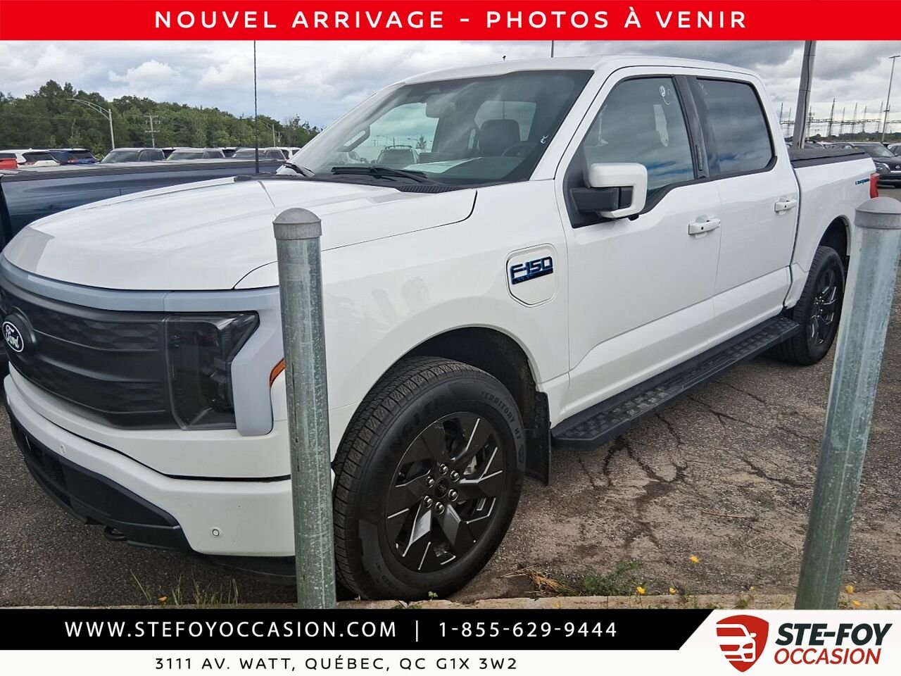 2024 Ford F-150 Lightning LARIAT LONG RANGE White Québec - photo #3