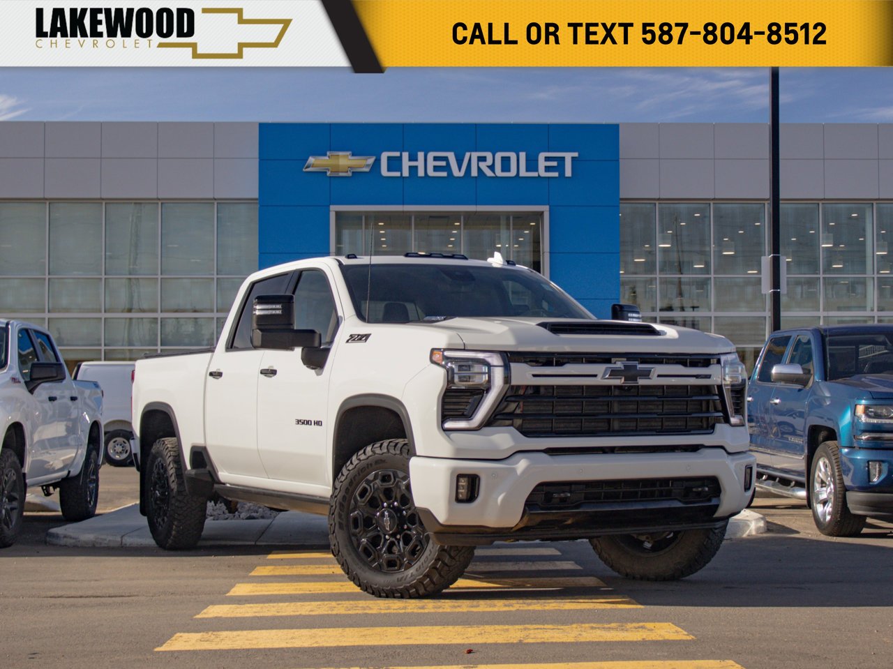 2024 Chevrolet Silverado 3500HD 4WD Crew Cab 159 LTZ White Sherwood Park - photo #0