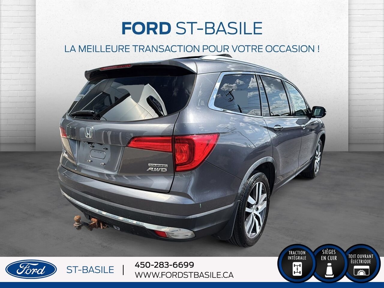 2016 HONDA PILOT Grey Saint-Basile-le-Grand - photo #7