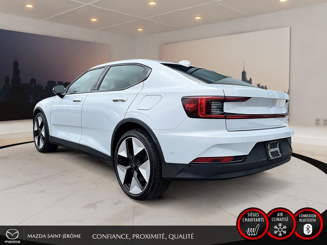 2023 Polestar 2 LONG RANGE DUAL MOTOR | 1 PROPRIÉTAIRE | JAMAIS ACCIDENTÉ | TOIT OUVRANT | CUIR Grey Saint-Jérôme - photo #9