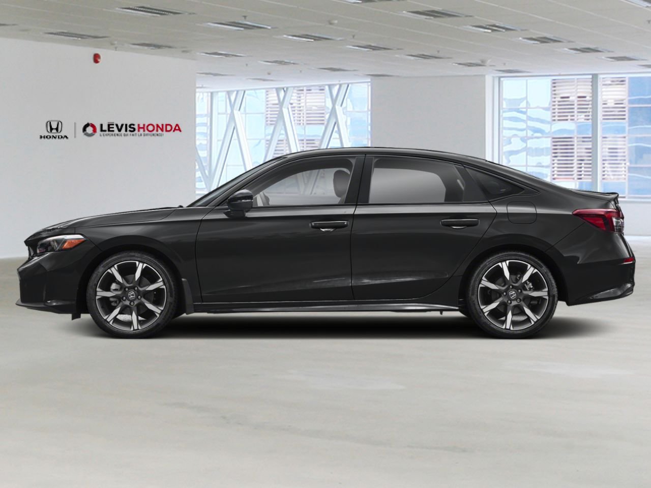 HONDA Civic hybride berline Sport Touring eCVT 2026 Noir cristal nacré Lévis - photo #2