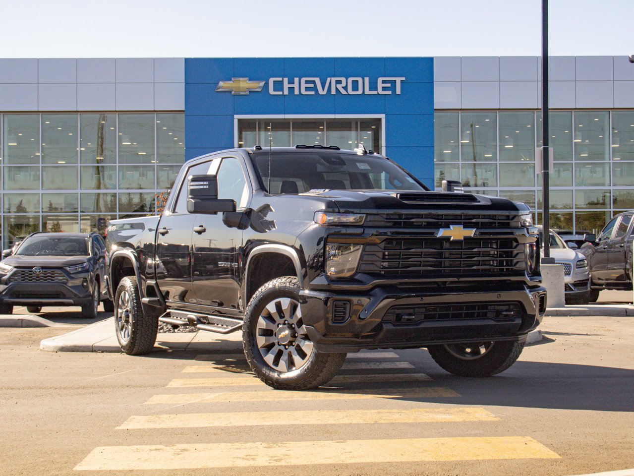 2025 Chevrolet Silverado 2500HD 4WD Crew Cab 159 Custom Black Sherwood Park - photo #1