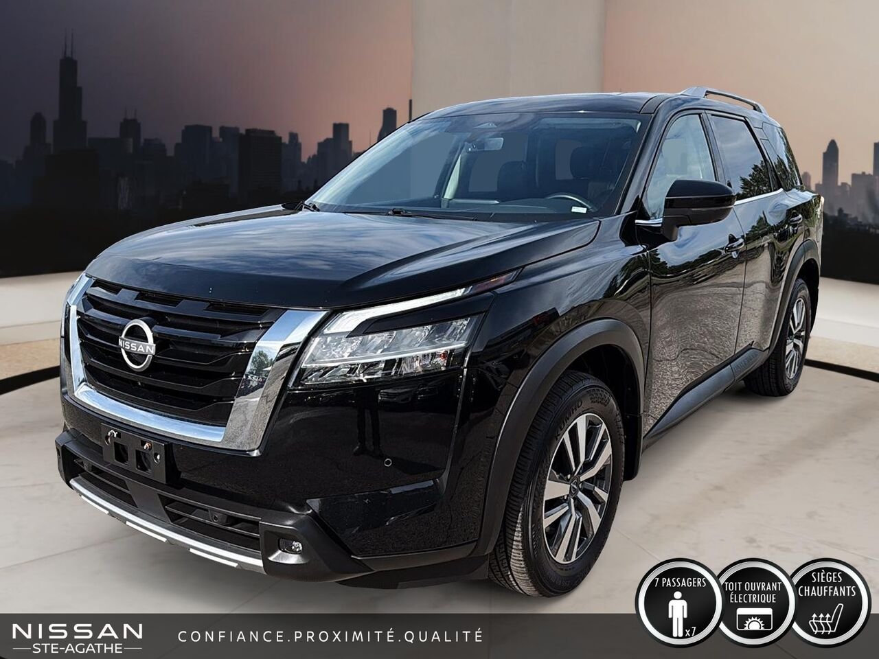 Nissan Pathfinder SL TI | CUIR | TOIT OUVRANT | NAVIGATION | ATTELAGE 6 000 LB 2024 Noir Saint-Jérôme - photo #0