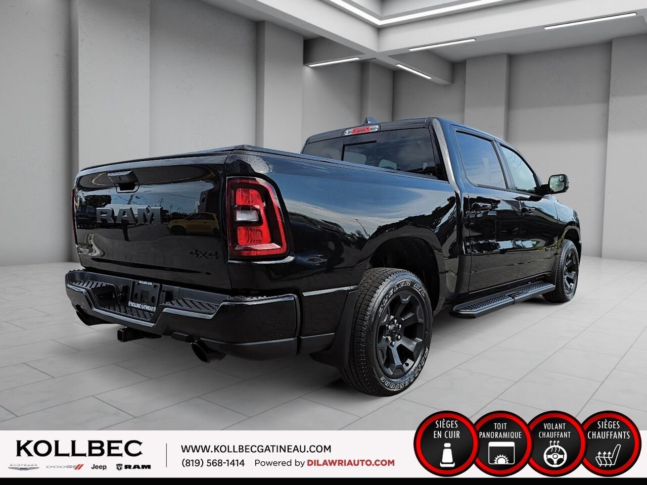 RAM 1500 SPORT 26861 | Sport Crewcab 4x4 2025 Noir Gatineau - photo #14