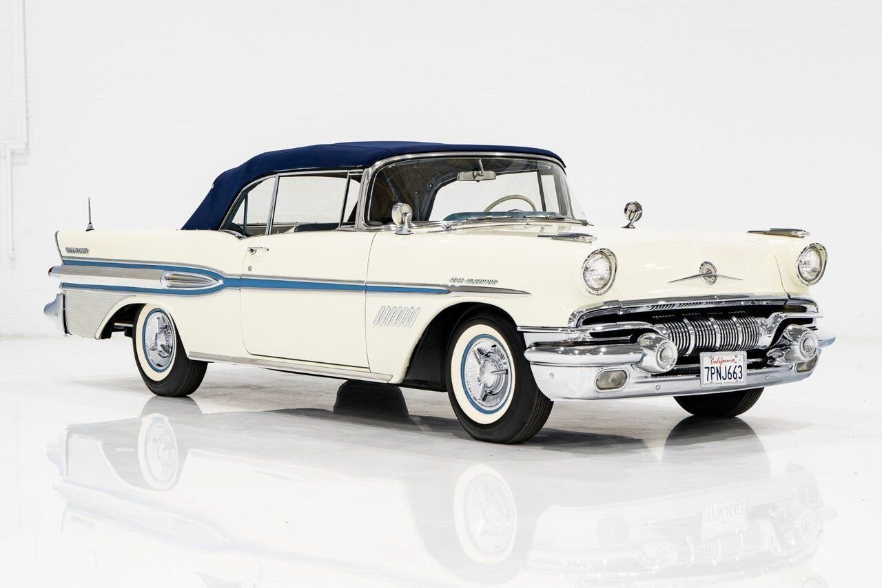Pontiac Bonneville *PRICE IN USD* Fuel injected 347/315HP 1 of 630 produced 1957 Blanc Montréal - photo #52