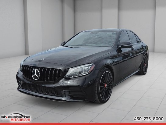Mercedes-Benz Classe-C C 43 AMG berline 4MATIC-CUIR-TOIT PANO-SIÈGES ET VOLANT CHAUFFANT 2020 Noir