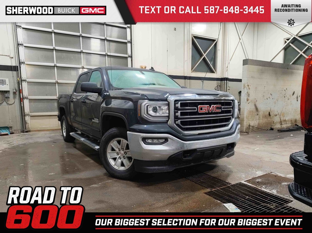 2018 GMC Sierra 1500 4WD Crew Cab 143.5 SLE Grey Sherwood Park - photo #0