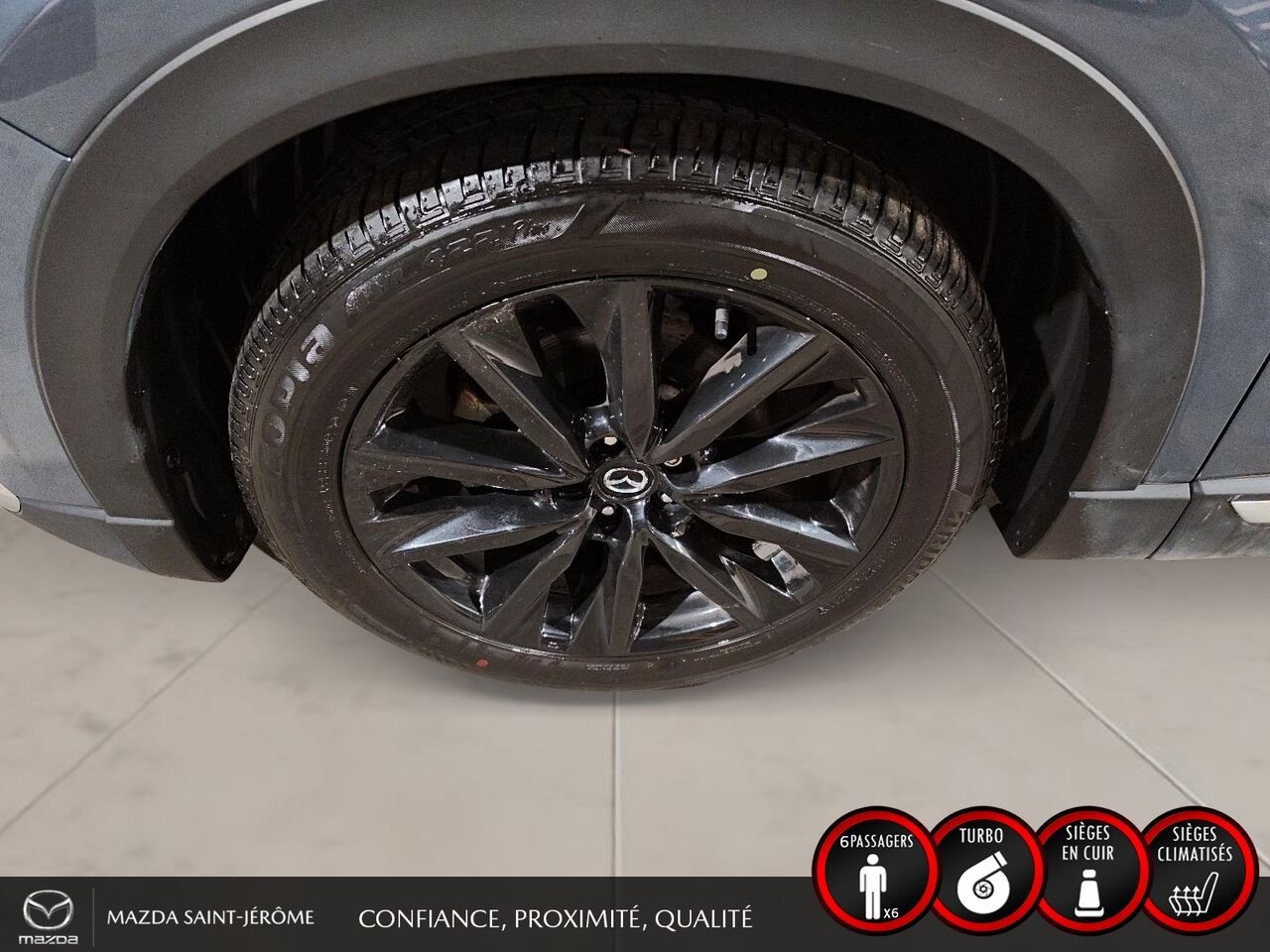 2022 Mazda CX-9 Édition Kuro | 1 PROPRIÉTAIRE | JAMAIS ACCIDENTÉ | CUIR ROUGE | TOIT OUVRANT | AWD Grey Saint-Jérôme - photo #10