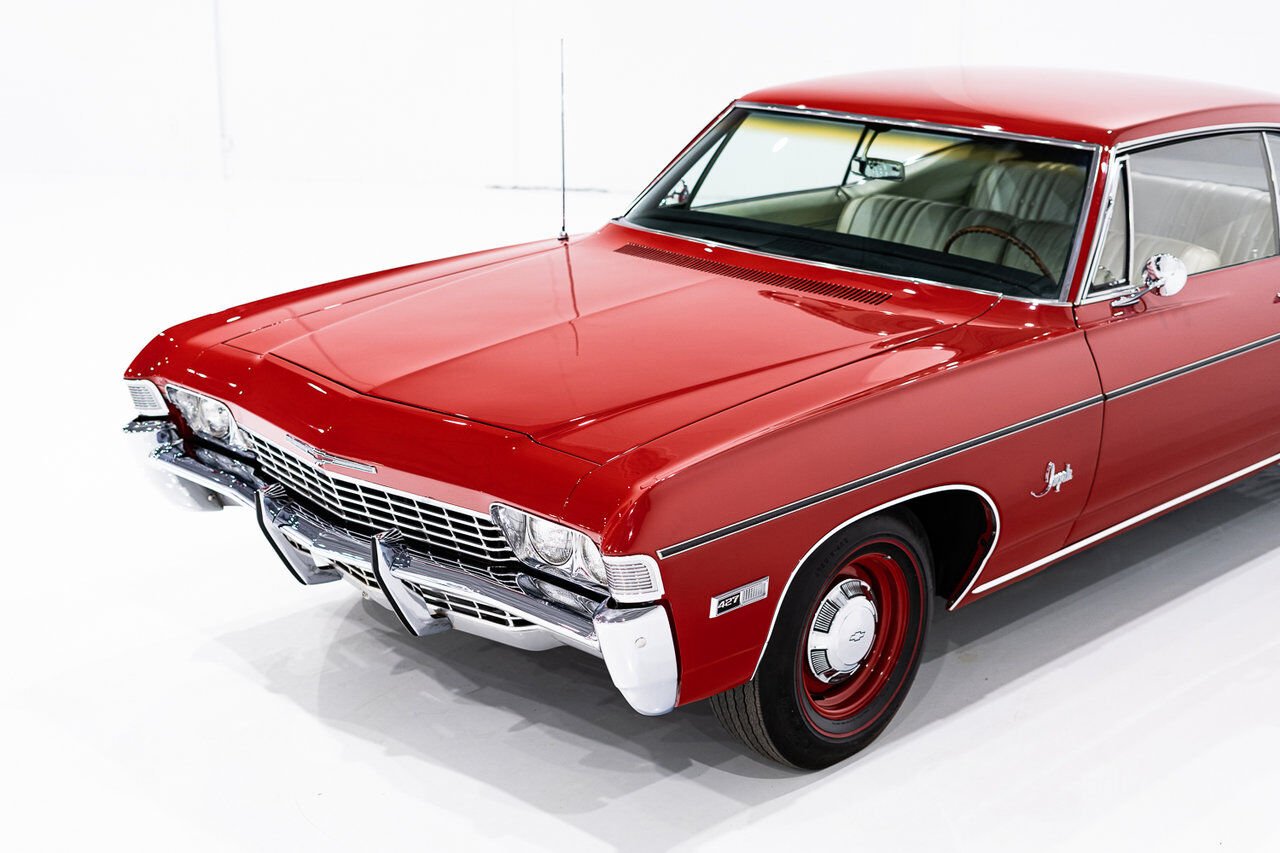 Chevrolet Impala Match N# L72 427/425 4spd 4.56gear Org Bill Of Sale | PRIX EN USD 1968 Rouge Montréal - photo #40