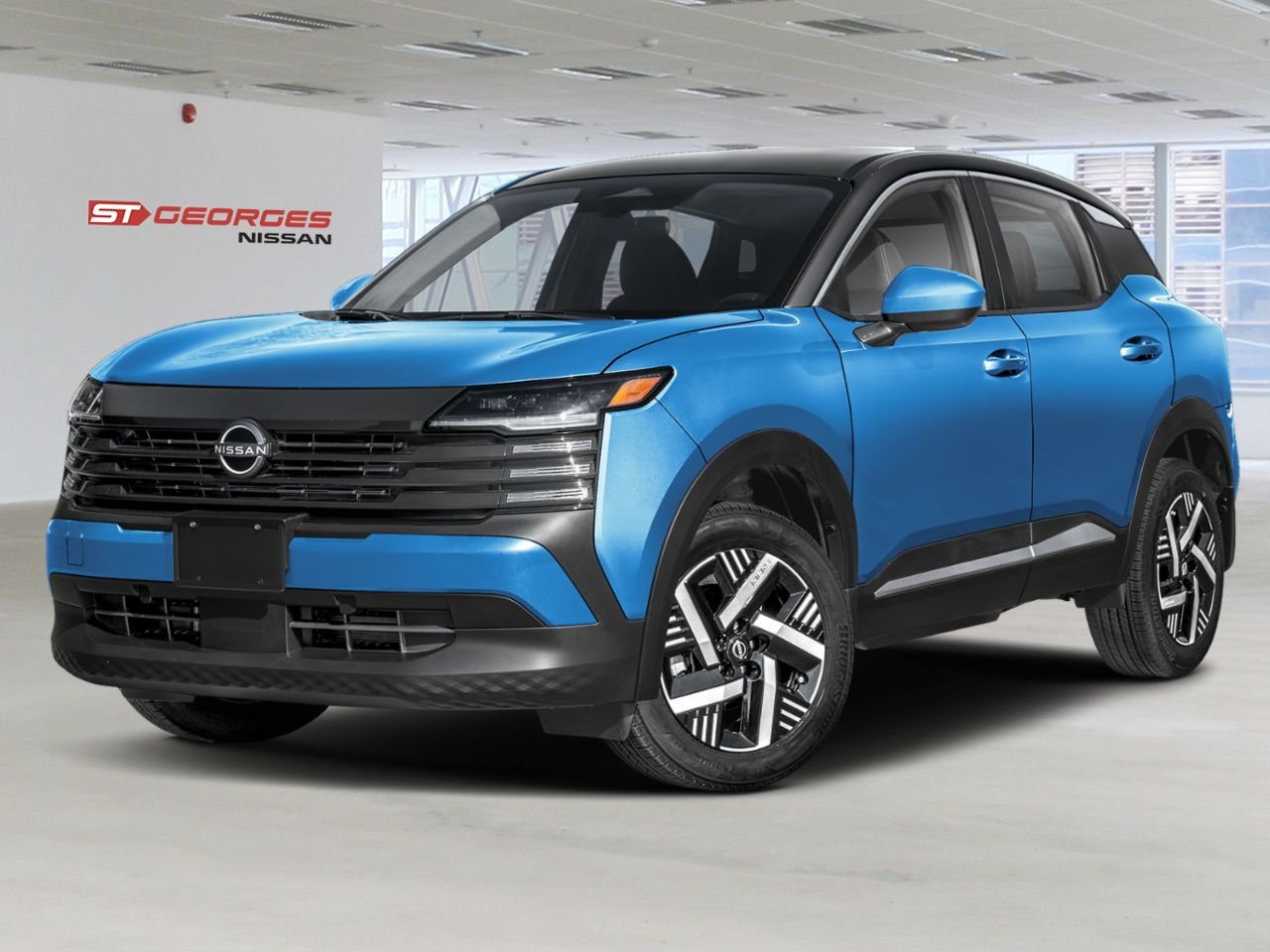 2026 NISSAN Kicks Artic Ice Blue Metallic/Super Black Saint-Georges - photo #0