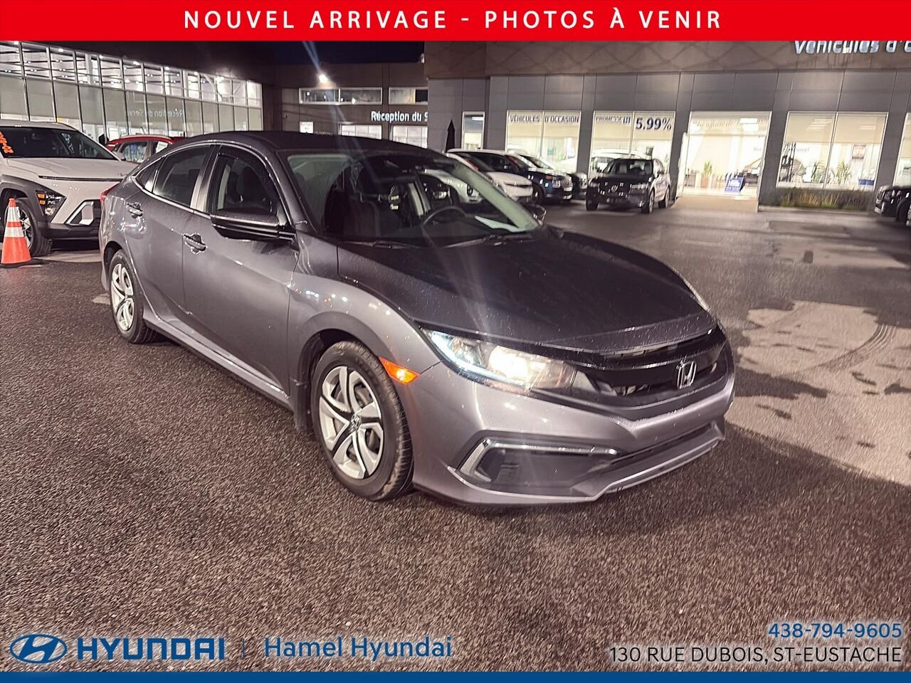Honda Civic Berline 2020 Gris Saint-Eustache - photo #1