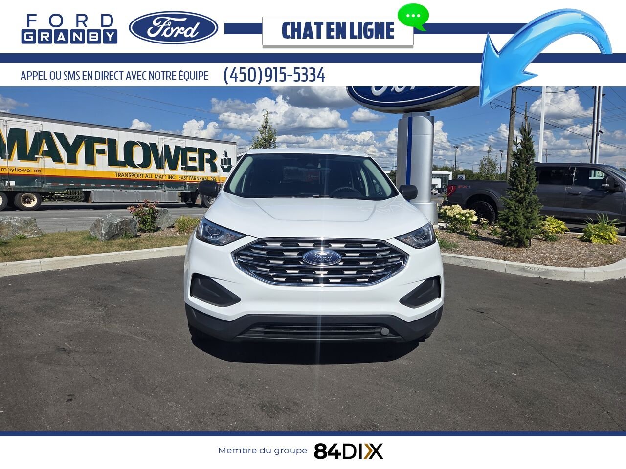 Ford Edge 2022 Blanc Granby - photo #1