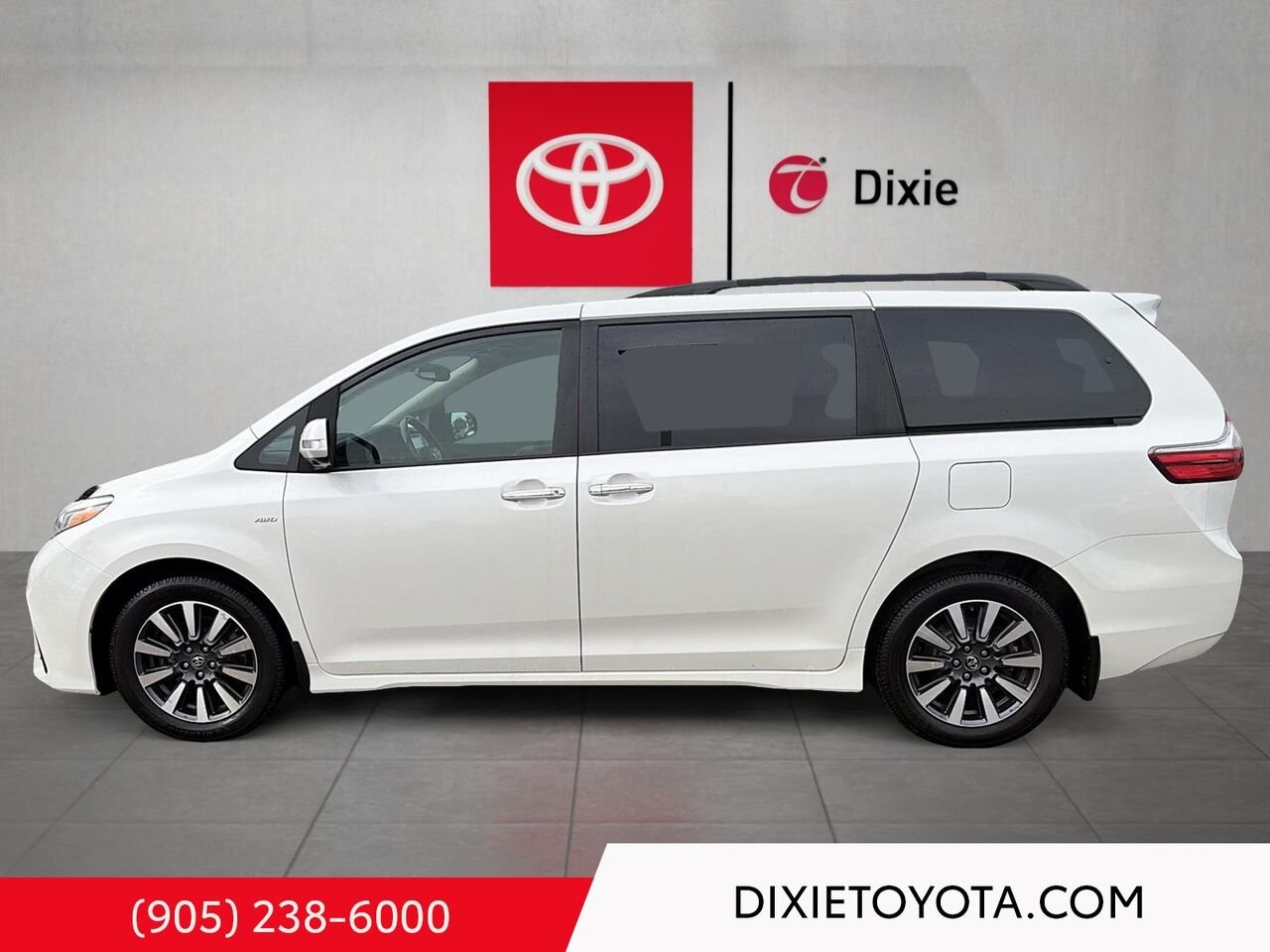 2020 Toyota Sienna LIMITED AWD / CLEAN CARFAX / HEATED SEATS / MOONROOF / ALLOY WHEELS / REAR DVD PLAYER White Mississauga - photo #5