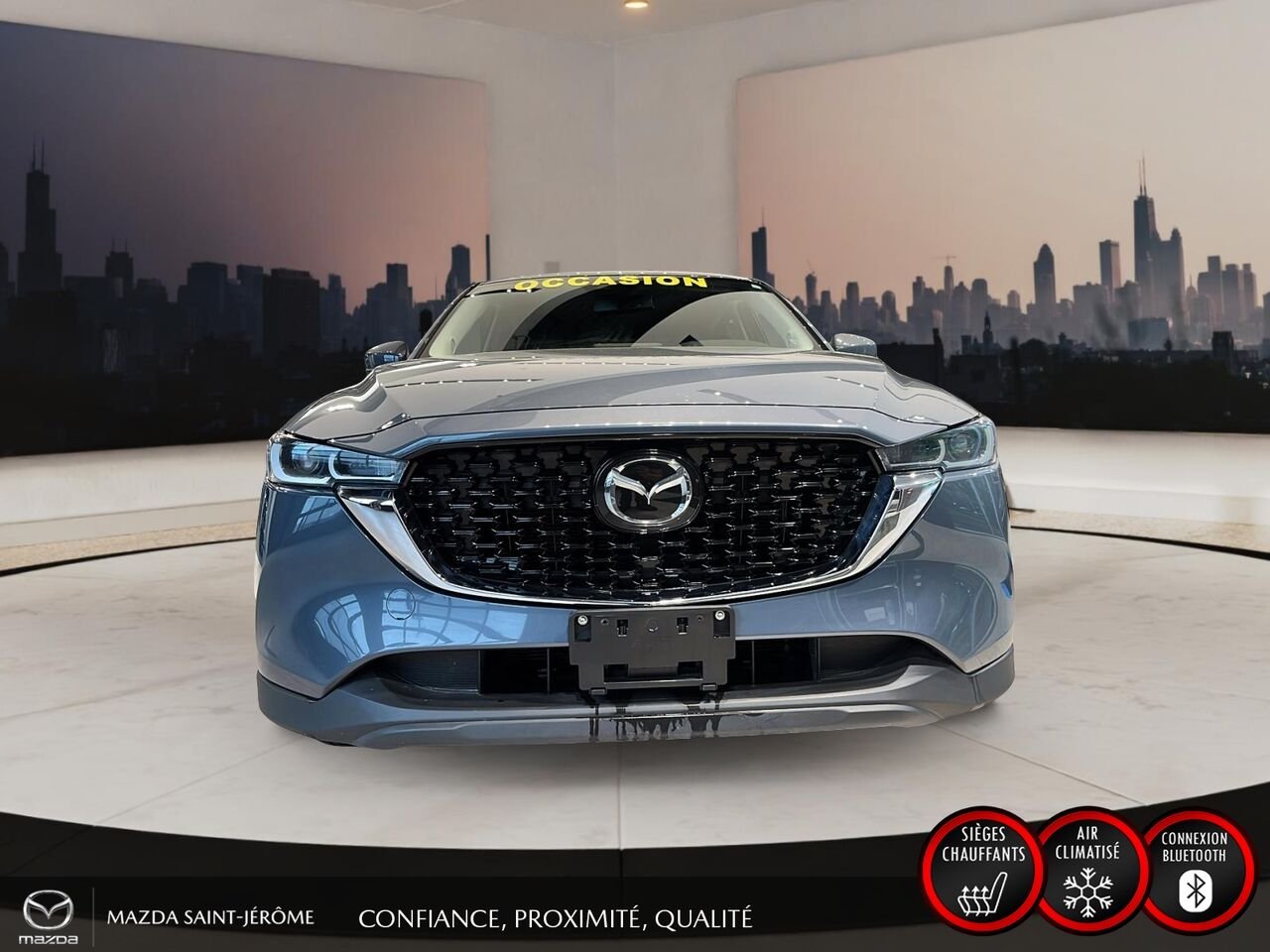 Mazda CX-5 GS | AWD | SIMILICUIR SPORT | VOLANT CHAUFFANT | HAYON ÉLECTRIQUE 2025 Gris Saint-Jérôme - photo #2
