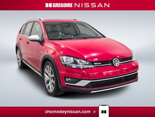 2018 Volkswagen Golf Alltrack * AWD * Cuir * Toit Pano * Caméra * Red