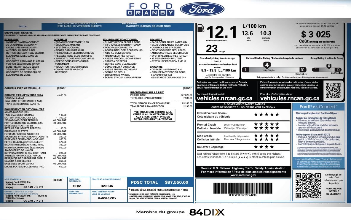 Ford F-150 2023 Argent Granby - photo #37