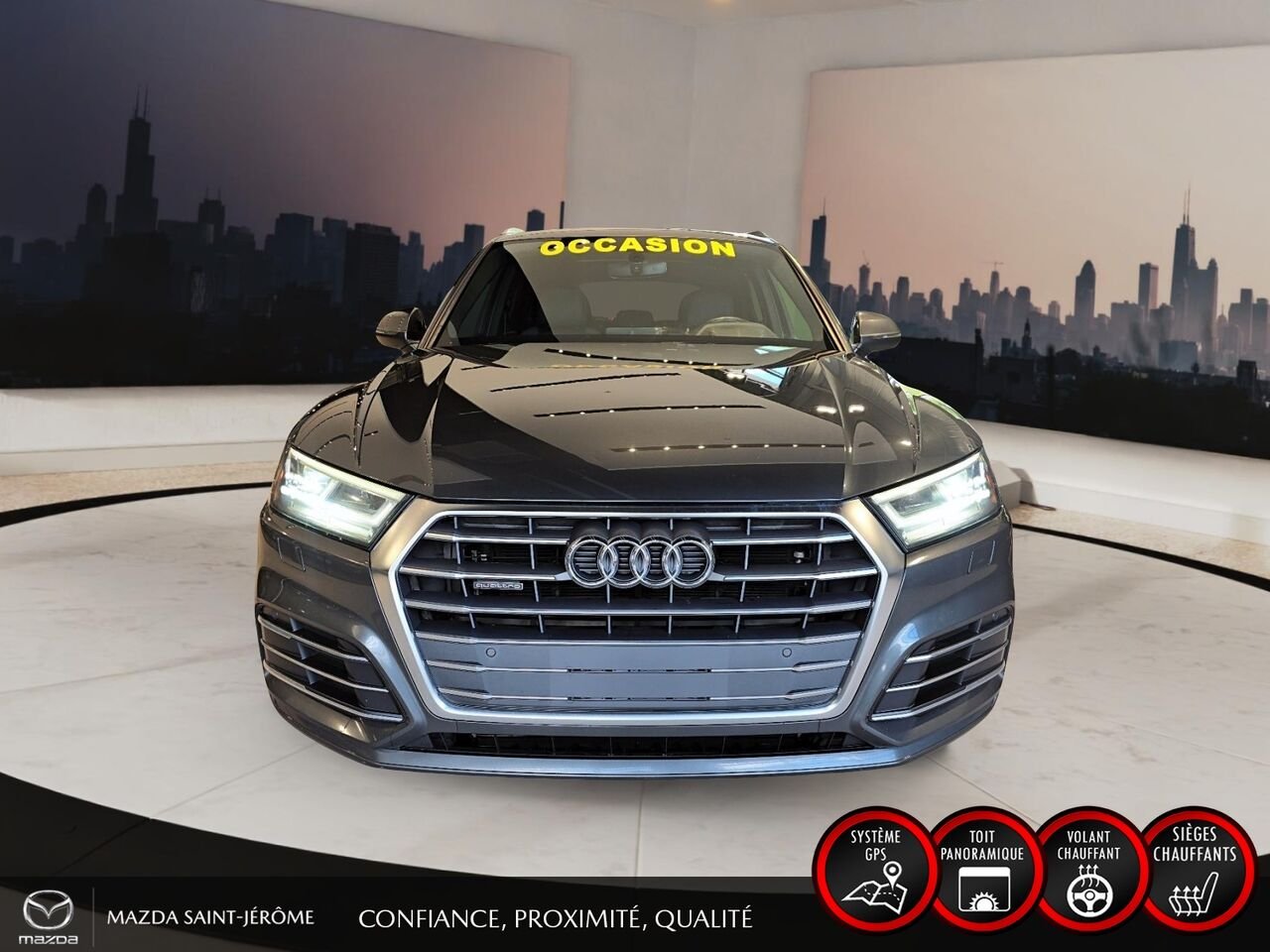 2018 Audi Q5 Grey Sainte-Agathe-des-Monts - photo #2