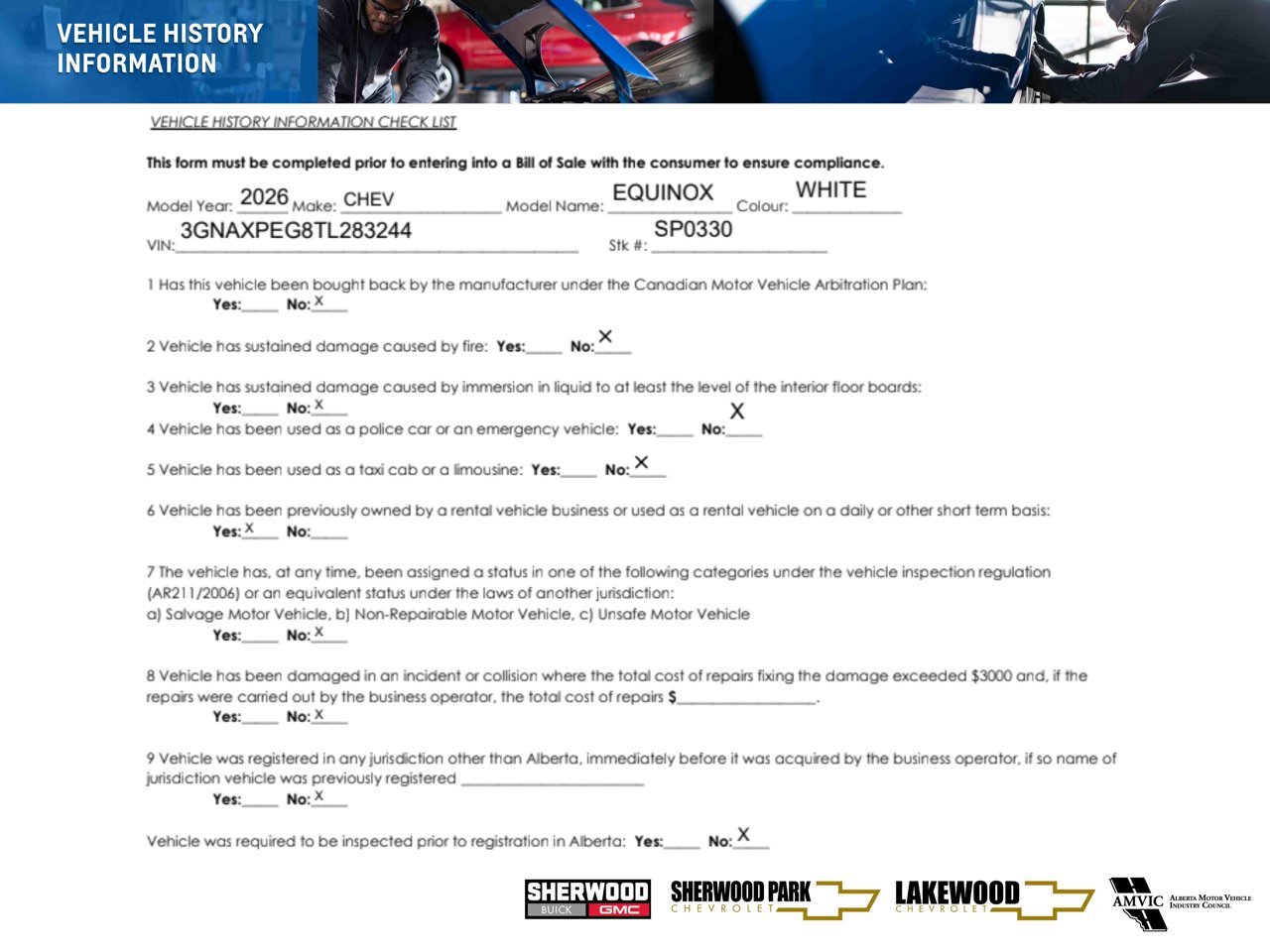 2026 Chevrolet Equinox AWD 4dr LT w/2LT White Sherwood Park - photo #30