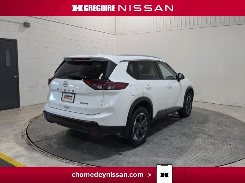 Nissan Rogue CL7567 | SV Moonroof * AWD *Carplay * Bancs Chauffants 2024 Blanc Laval - photo #8