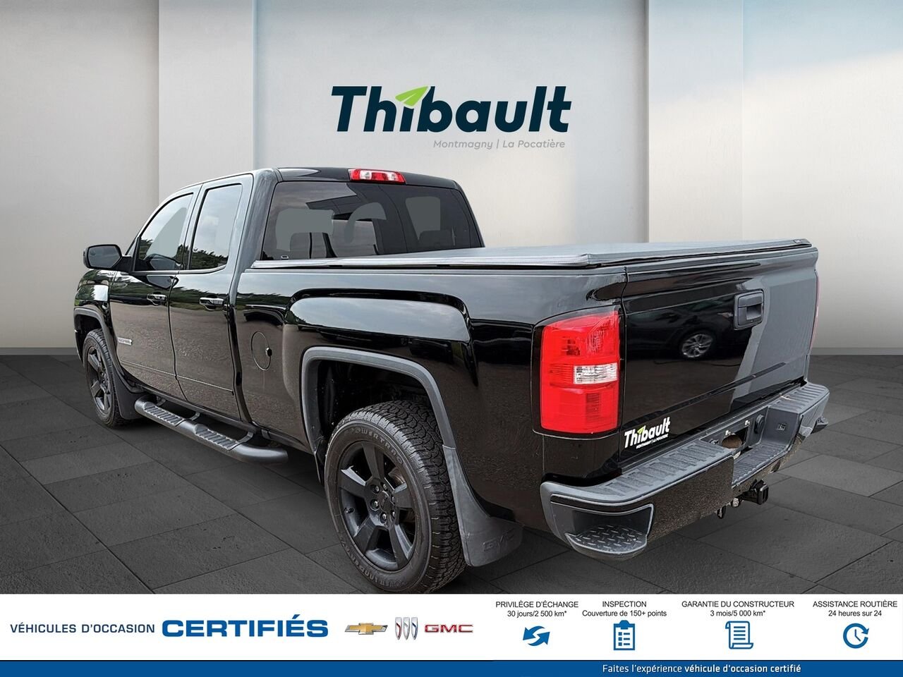 GMC SIERRA K1500 Cabine double 4RM 143,5 po 2018 Noir Montmagny - photo #3