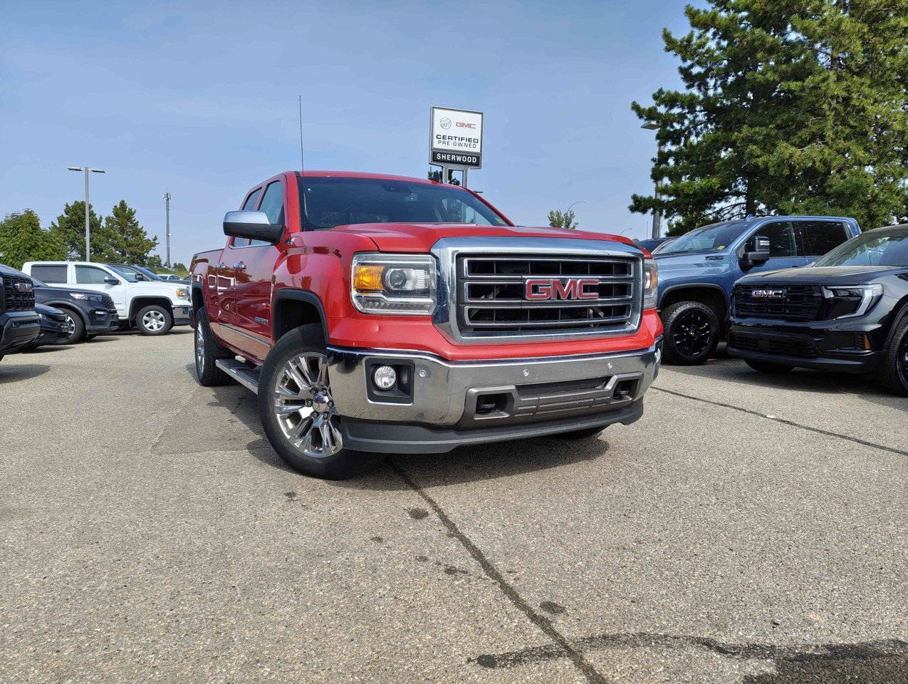 2015 GMC Sierra 1500 4WD Double Cab 143.5 SLT Red Sherwood Park - photo #1