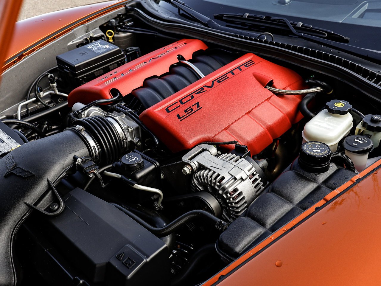 2007 Chevrolet Corvette 2dr Cpe Z06 Orange Sherwood Park - photo #9