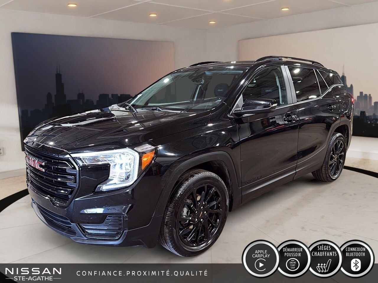 GMC Terrain AWD | BANCS CHAUFFANTS | CARPLAY SANS FIL | DÉMARREUR À DISTANCE 2023 Noir Saint-Jérôme - photo #0