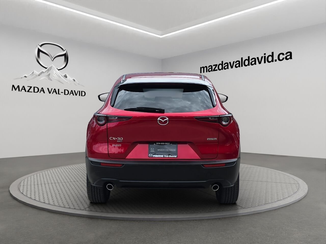 2023 Mazda CX-30 GS TI, INTÉGRALE, SIÈGES CHAUFFANTS, AUXILIÈRE, VOLANT CHAUFFANT Red Val-David - photo #3