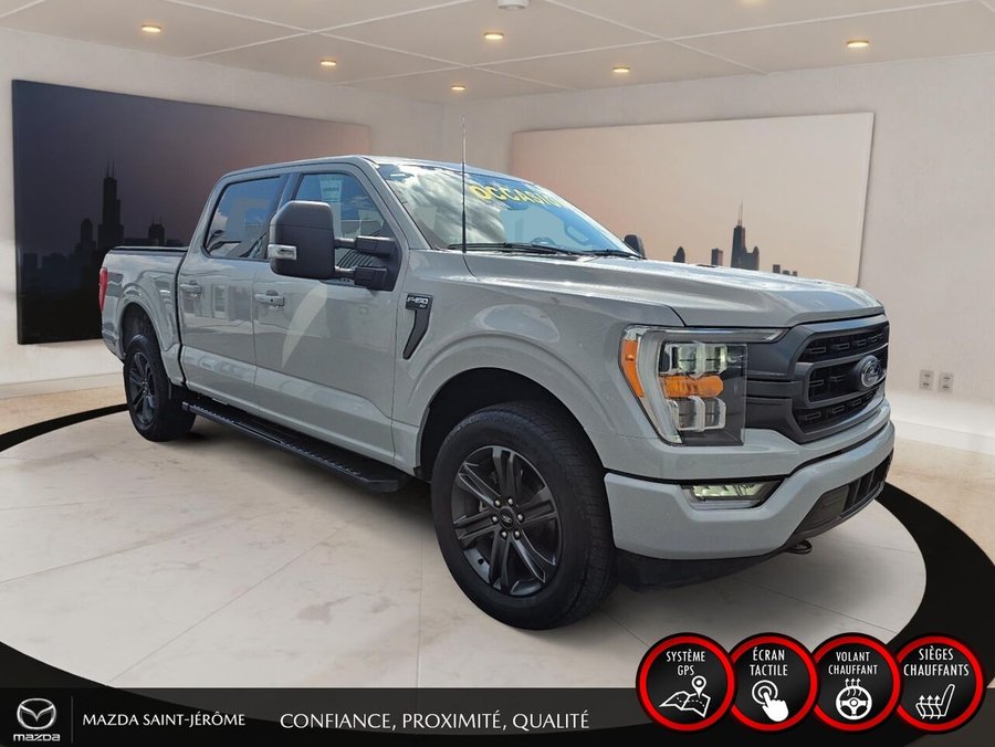 Ford F-150 XLT Sport 4X4 | SEULEMENT 47 613 KM | CABINE MULTIPLACE | SYNC 4 2023 Gris