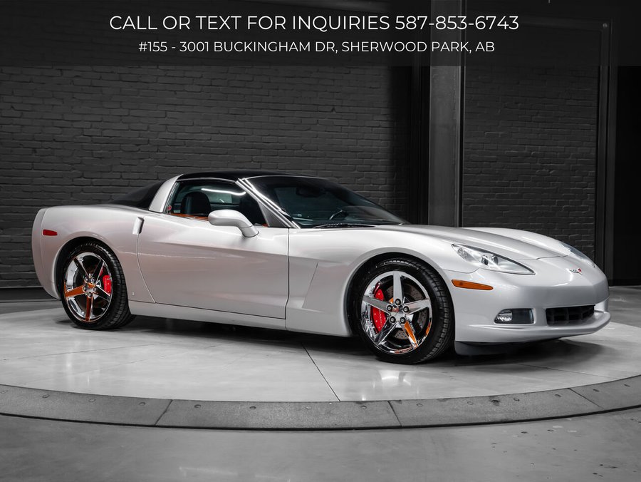 2006 Chevrolet Corvette | Heated Seats | Tinted & Painted Roof Panels | Memory Driver Seat Machine Silver Metallic