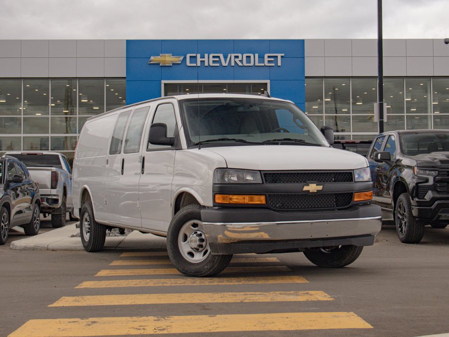 2025 Chevrolet Express Cargo Van WT 6.6L | Bucket Seats White