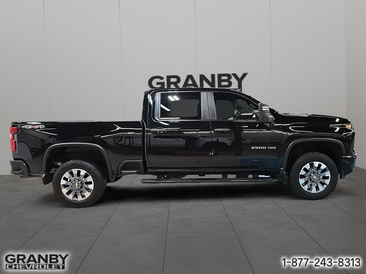 2023 Chevrolet Silverado 2500HD Custom cabine multiplace 4RM 159 po | G3705 Black Granby - photo #3